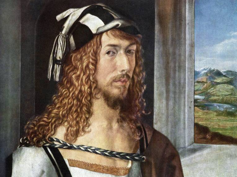 Gemälde eines Mannes. 