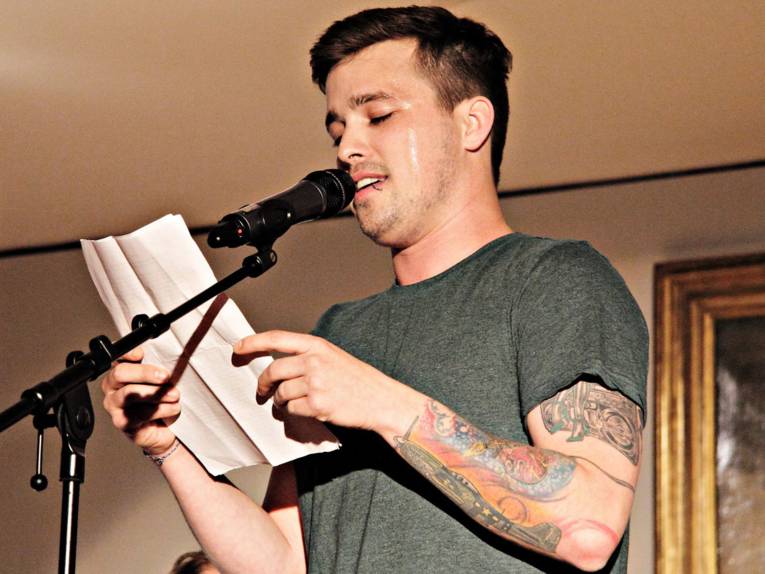 Live-Poet Richard Schuster (Dresden)