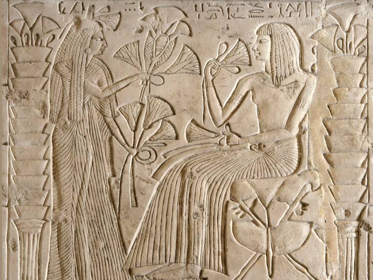 Relief vom Türsturz des Wagenlenkers Merenptah aus El-Husseiniya