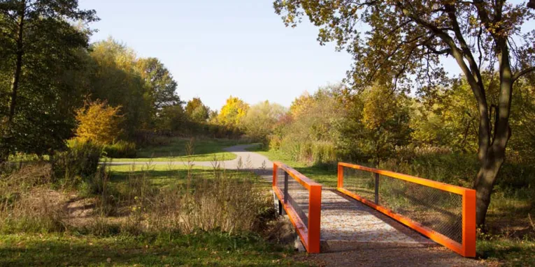 Brücke im Wissenschafts- und Technologiepark Marienwerder