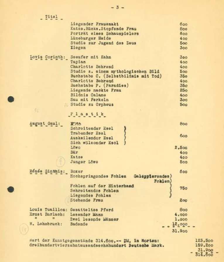 Erwerbungsliste Dr. Conrad Doebbeke (1949) 