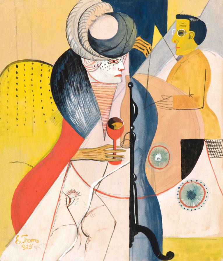 Ernst Thoms: Ohne Titel (Im Café); 1925