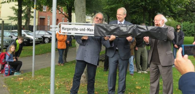 Margarethe-und-Max-Rüdenberg-Platz eingeweiht