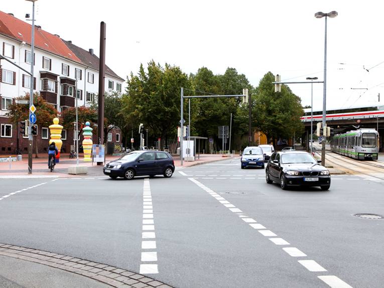 Einmündung in die Fenskestraße von der Schulenburger Landstraße