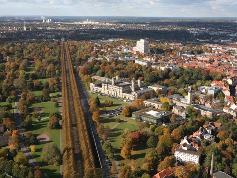 Luftaufnahme von der Nienburger Straße