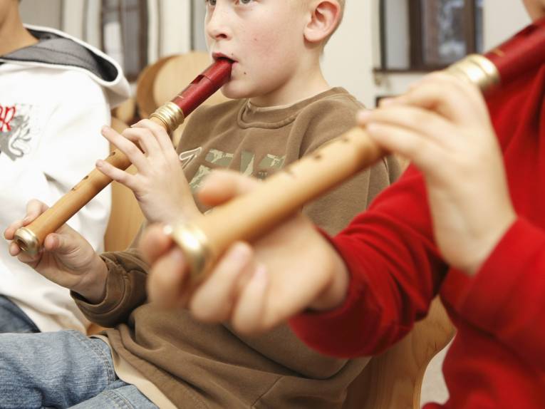 Blockflöten-Unterricht der Musikschule