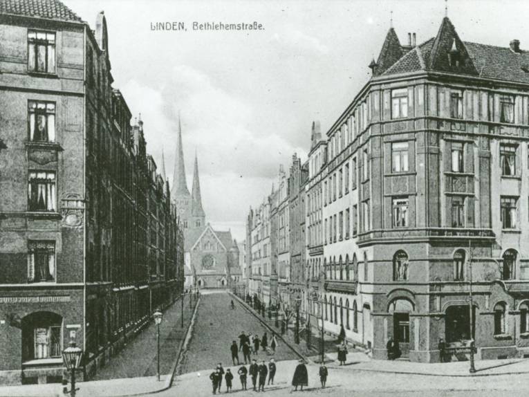 Die Bethlehemstraße in Linden um 1900