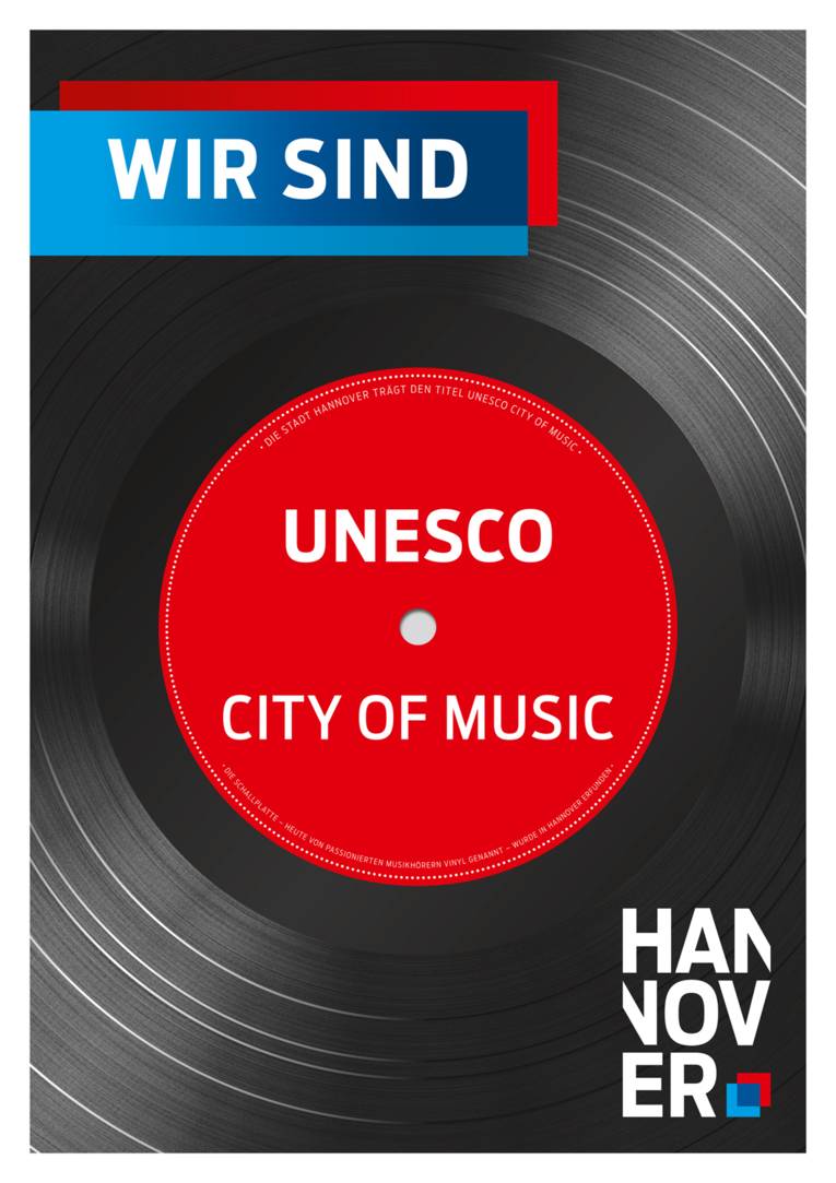 Plakat "Hannover ist City of Music"
