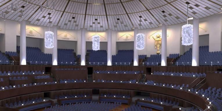 Animation: Der renovierte Kuppelsaal im Hannover Congress Centrum (HCC)