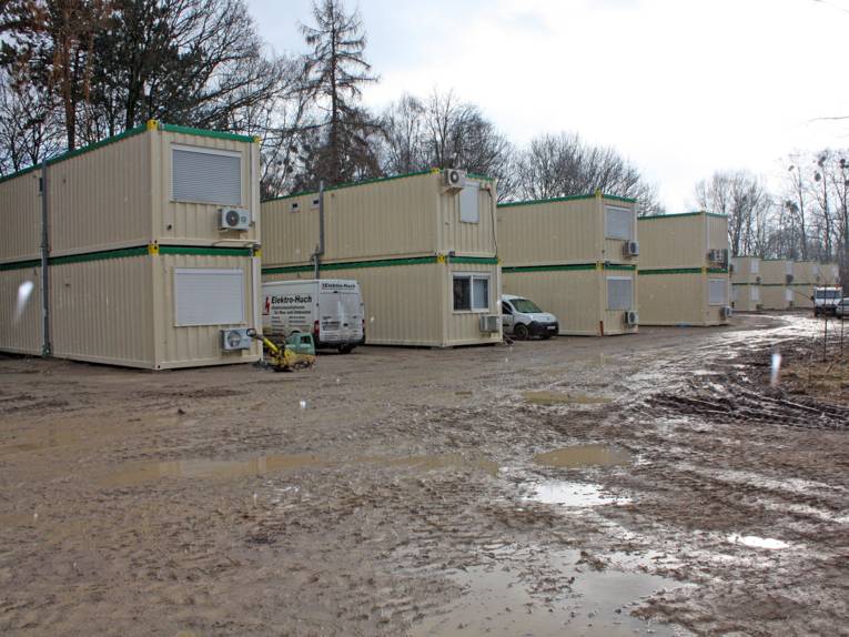 Modulbauten für die Unterbringung von Flüchtlingen