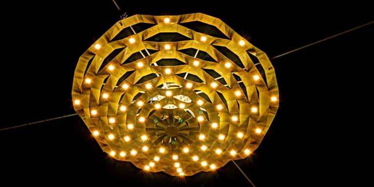 Lichtskulptur am Kröpcke