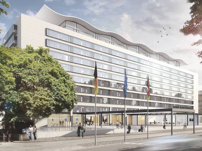 Entwurf für den Umbau des Maritim-Hotels am Friedrichswall