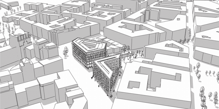 Visualisierung einer möglichen Steintorplatz-Bebauung