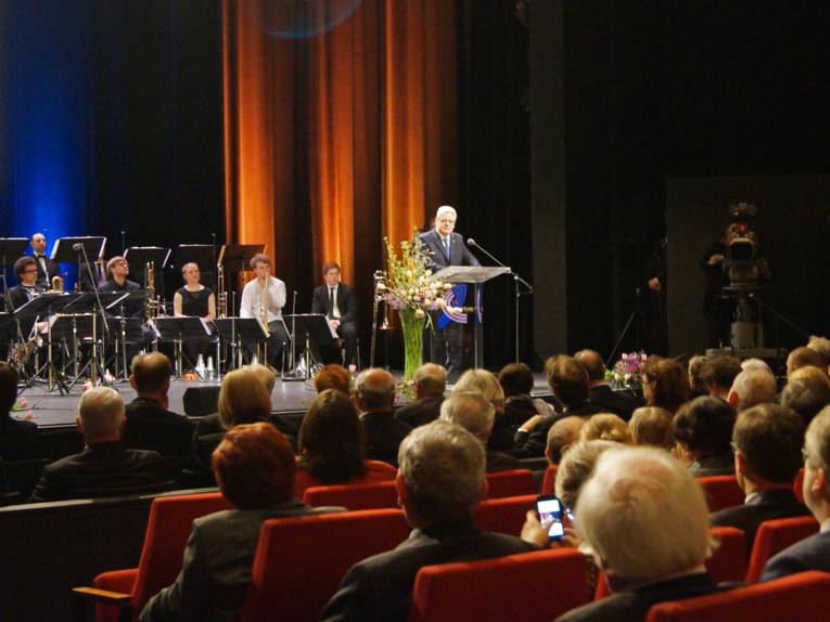 Bundespräsident Joachim Gauck während seiner Festrede zum Auftakt der "Woche der Brüderlichkeit"