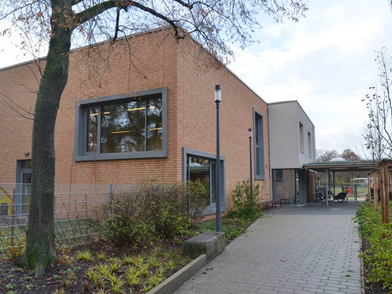 Der Eingangsbereich der Kita In den Sieben Stücken