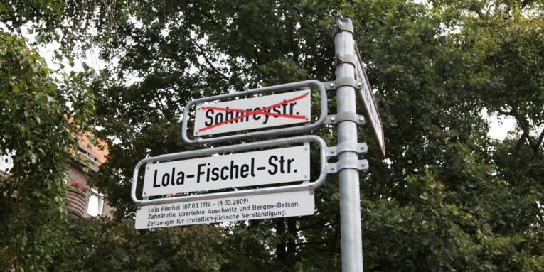 Straßenschild.