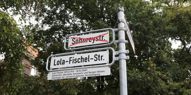 Straßenschild.