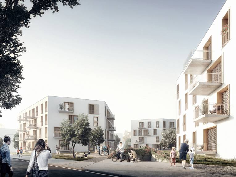 Entwurf eines Wohngebietes. 