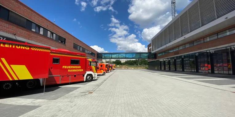 Feuerwache von außen. 