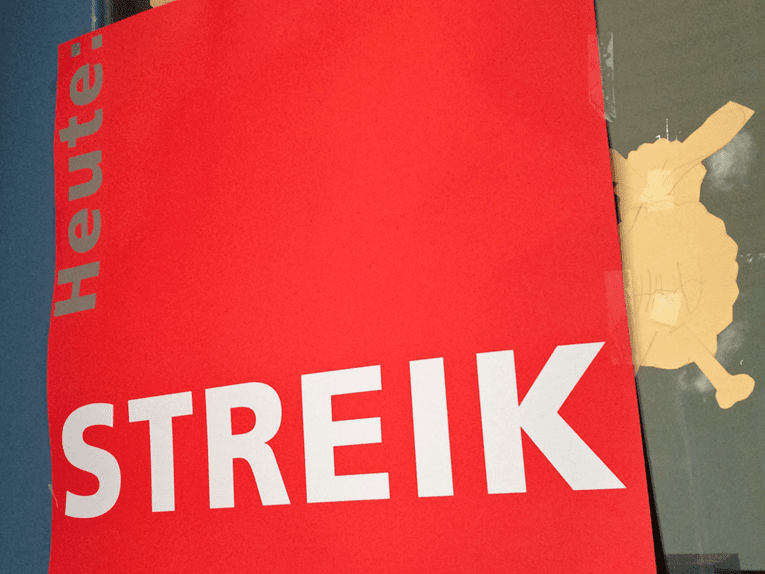 Streik-Plakat