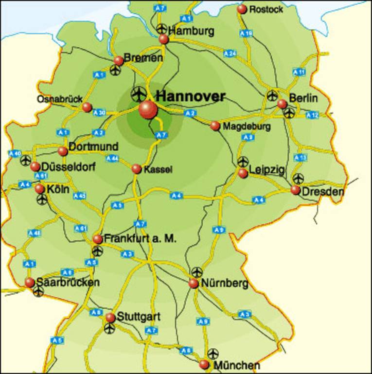 Orientierungskarte Deutschland