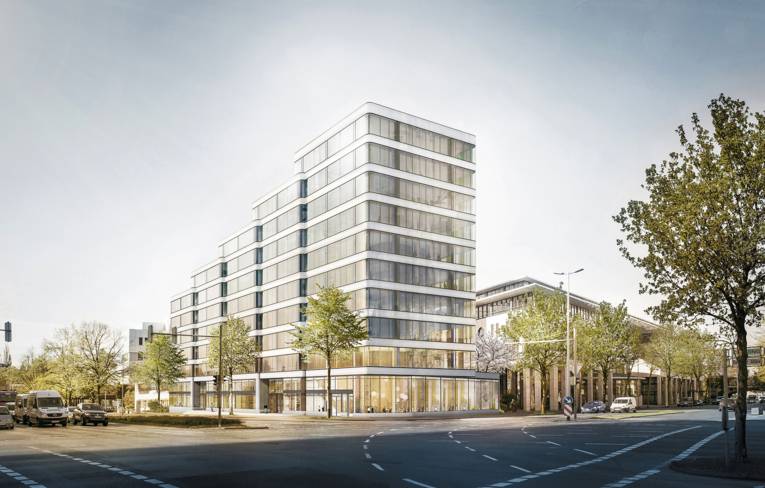 Zehngeschossiges Hochhaus 