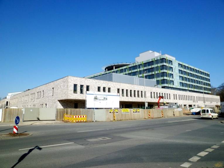 Baufortschritt, Neubau Krankenhaus Siloah, Stand 04.03.13