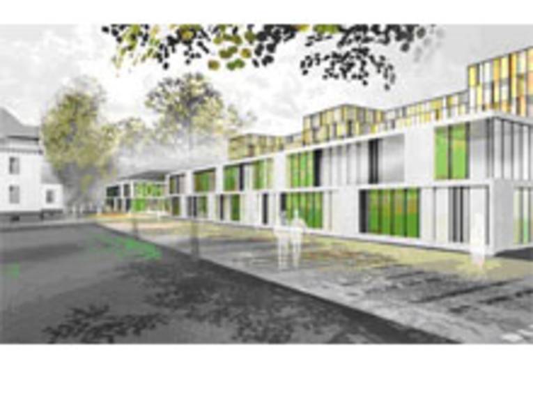 Entwurfsansicht des Neubaus Siloah-Krankenhaus