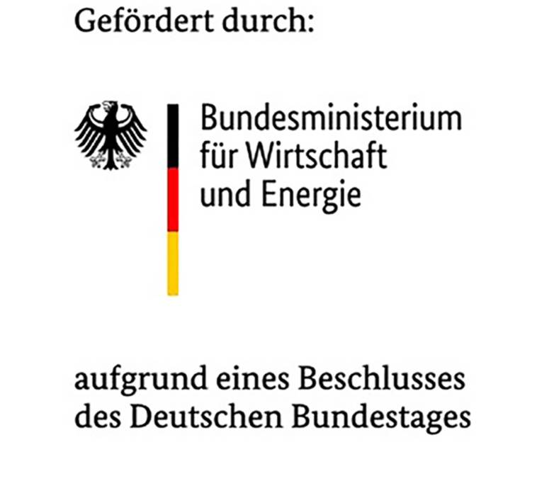Das Logo des Bundesministeriums für Wirtschaft und Energie zeigt neben dem Schriftzug noch den Bundesadler und einen Längsstrich in den Nationalfarben.