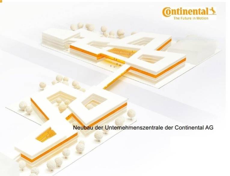 Neubau der Unternehmenszentrale der Continental AG - Modell