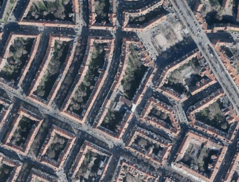 Luftbild des Stadtteils Hannover-List