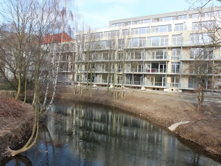 Häuser am Fluss