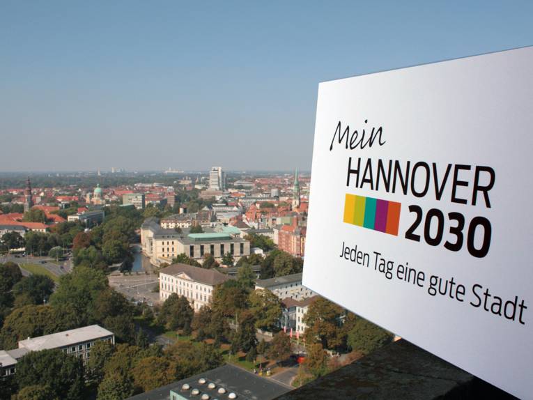 Blick über Hannover- aufgenommen vom Rathausturm