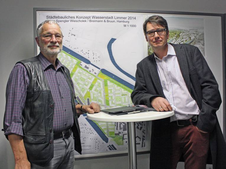 Die Planungsberater der BI Wasserstadt: Herr Sid Auffarth und Mark Hömke