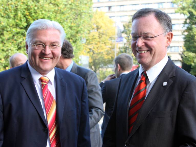 Dr. Frank-Walter Steinmeier und Oberbürgermeister Weil