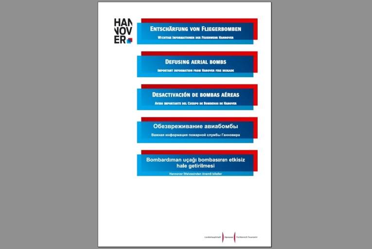 Deckblatt Prospekt Bevölkerungsinformation