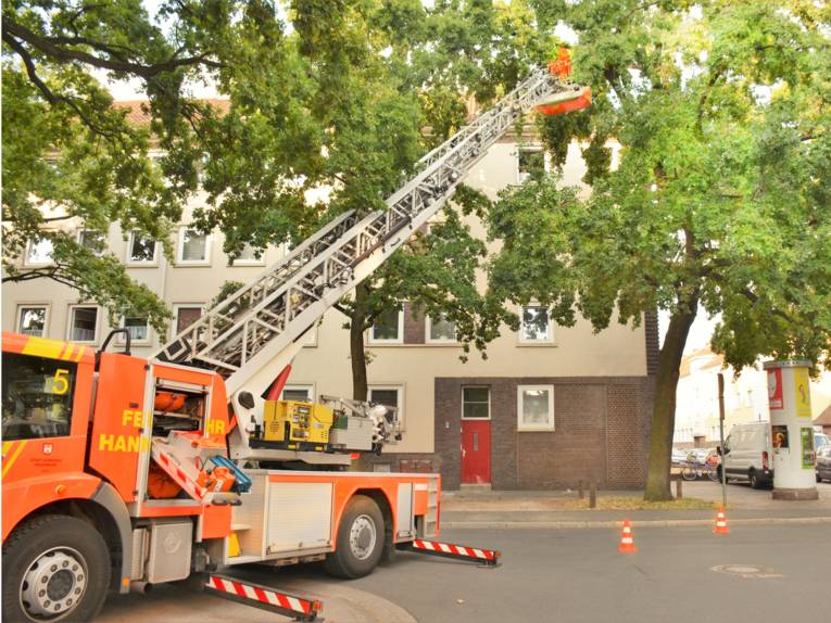 Starkregen mit bis zu 30 Litern pro Quadratmeter in der Stunde und Sturmböen bis zu 100 Stundenkilometern zogen gestern Abend über Hannover hinweg.