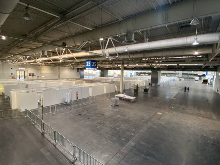 Übersicht über die Einbauten in der Halle 25