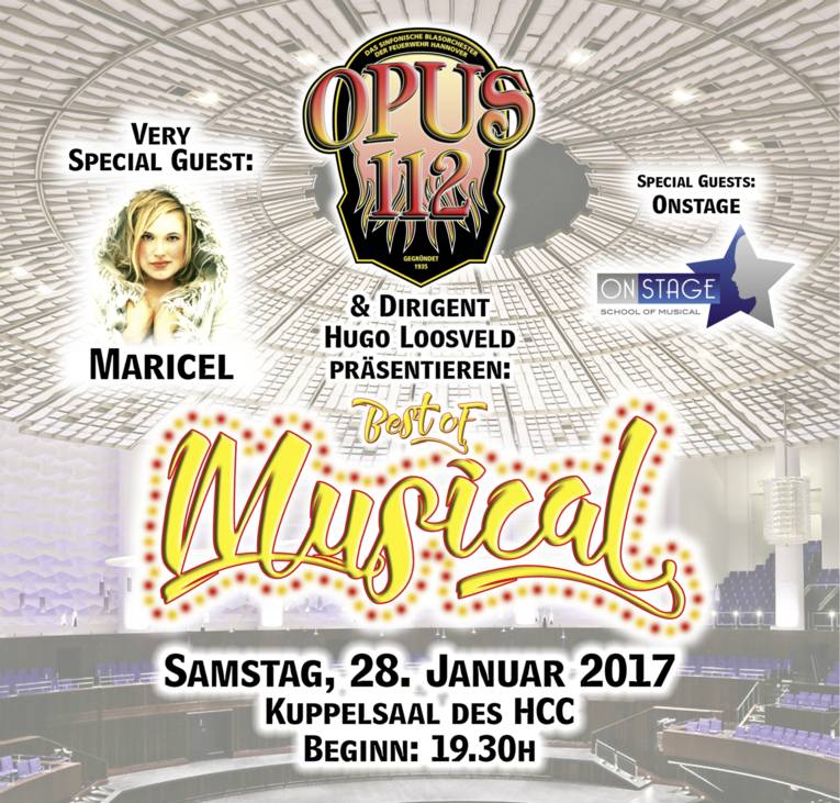 Das Plakat zum Neujahrskonzert 2017 von OPUS112 