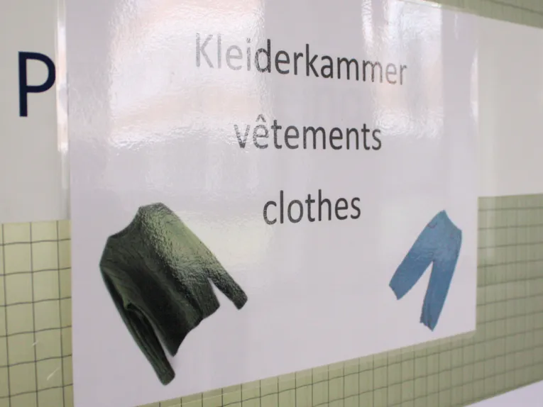 Kleiderkammer im ehemaligen Oststadtkrankenhaus