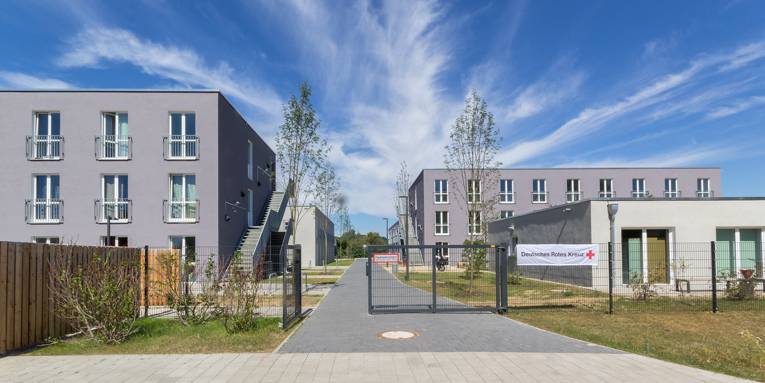 Flüchtlingsunterkunft in der Helmkestraße