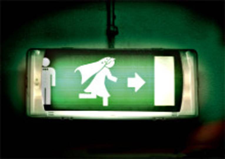 Motiv einer Postkarte gegen Zwangsheirat