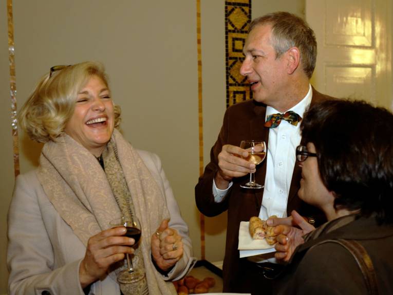 Annette Gerlach im Gespräch mit Jürgen Grabowski, dem Vorsitzenden der Deutsch-Französischen Gesellschaft Hannover