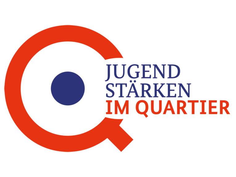 Das Logo des Programms: "JUGEND STÄRKEN im Quartier"