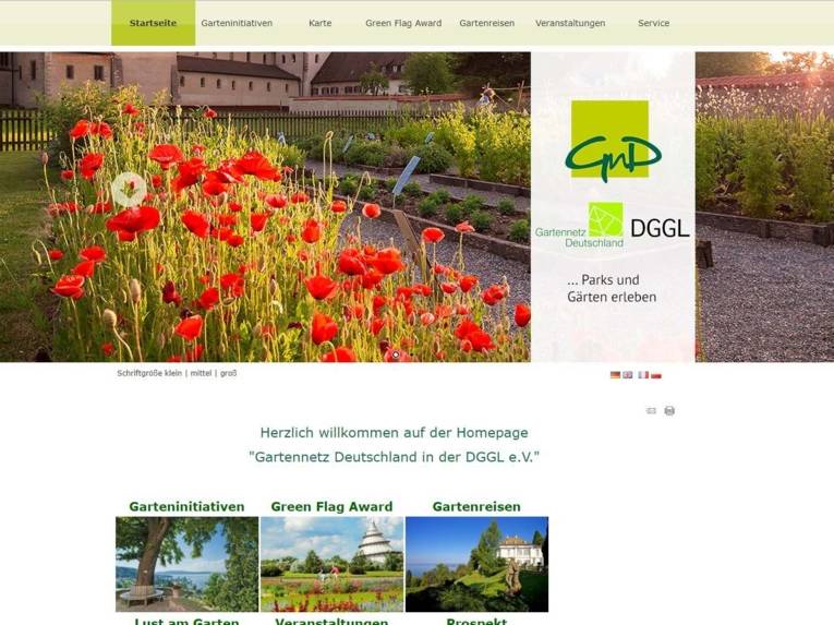 Screenshot einer Internetseite. 