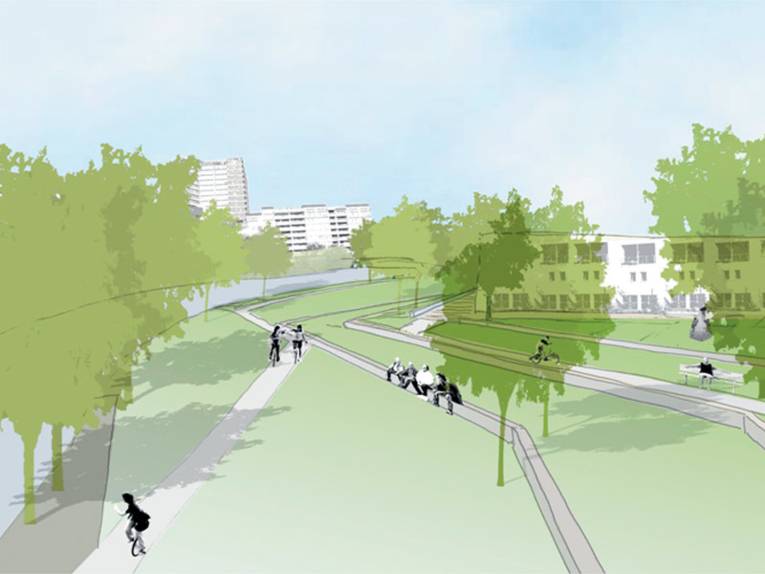 Grafik der begrünten Ihmeterrassen