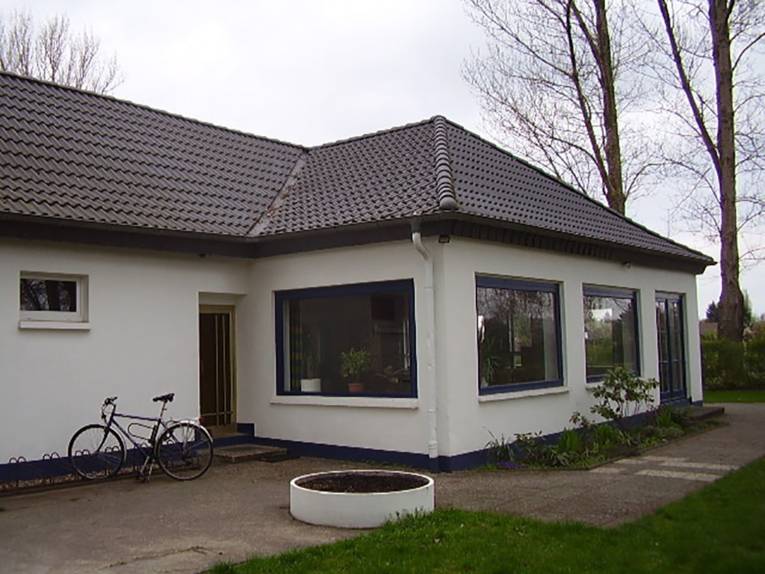 Ansicht des sanierten Vereinsheims des KG List