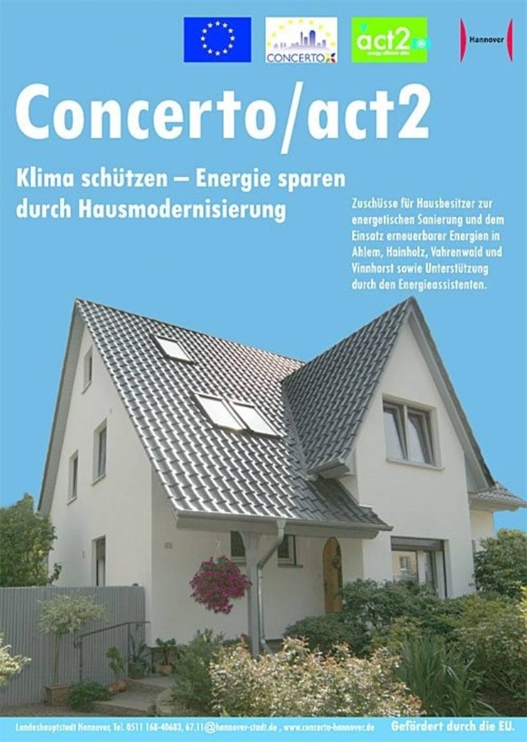 Flyer-Titelblatt Concerto/act2 - Einfamilienhaus