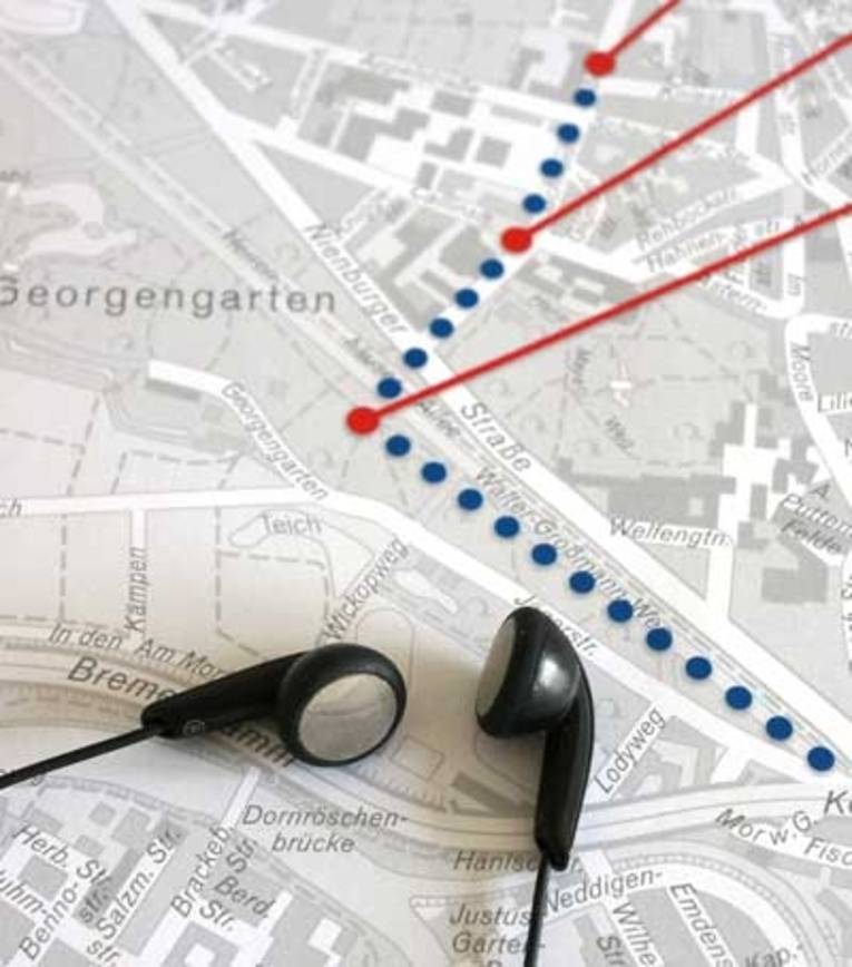 Titelbild des Audioguide-Stadtplans