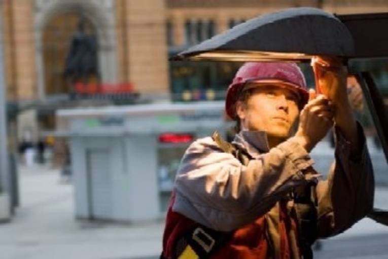 Austausch einer Straßenlampe
